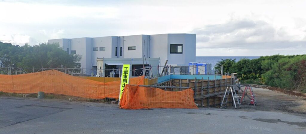 宮古島ヴィラ海蓮の外観(工事中)