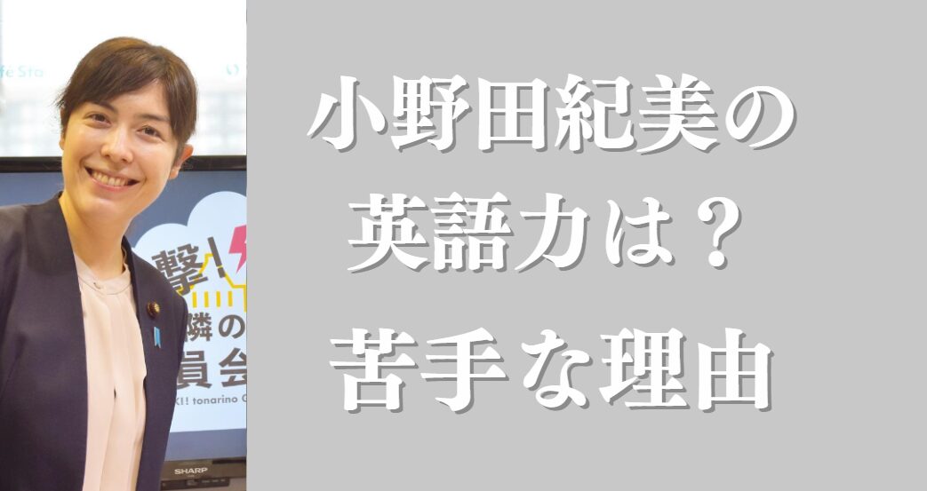 小野田紀美さんアイキャッチ画像